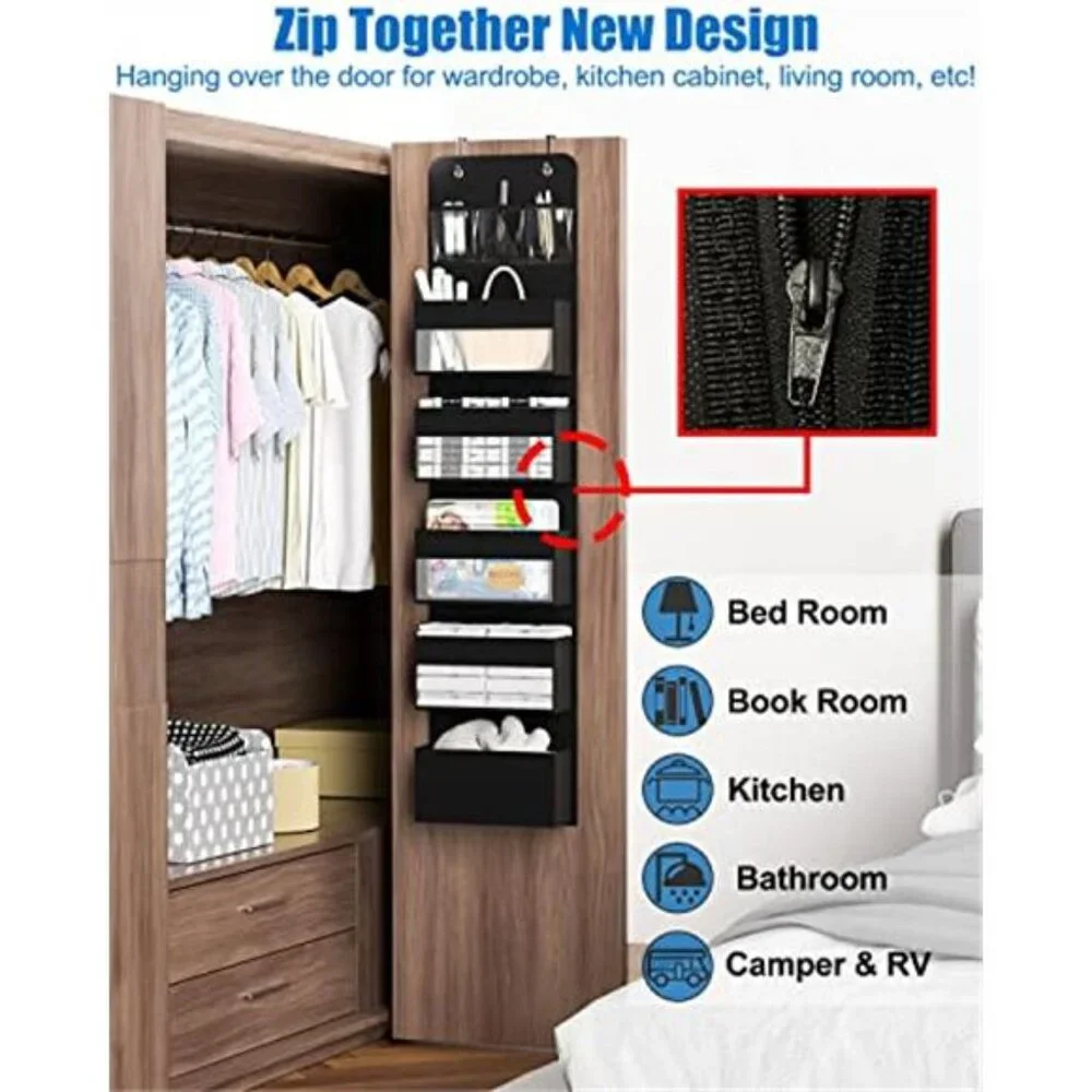 Over Door Organizer 6 Shelf Hanging Storage Closet Bathroom Bedroom Toy Diaper